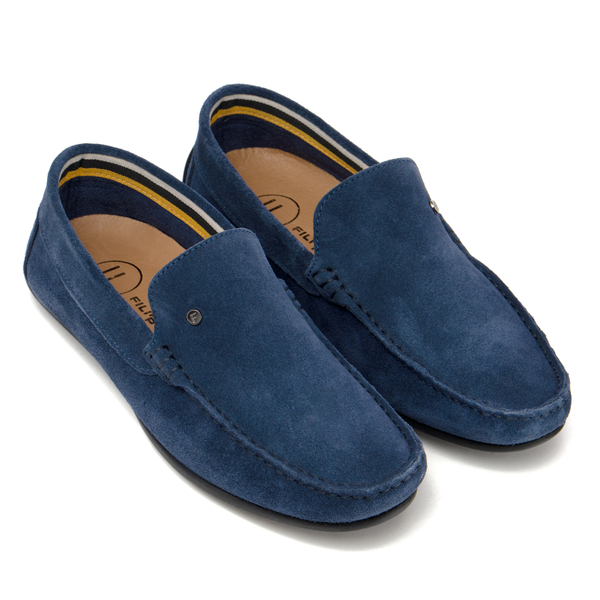 Мъжки мокасини от естествен велур – елегантен модел тип slip-on с фино оформена предна част и гъвкава подметка, създаден за стилно ежедневно носене MP923 blue