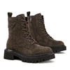 Дамски боти от естествен велур - комфортни и практични с модерна визия приятно усещане и удобство при продължително ходене DBT8063 D BR