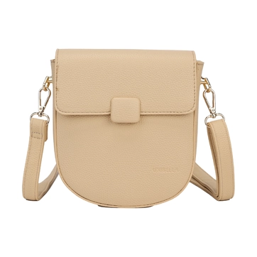 Ежедневна дамска чанта – малък размер за удобство, регулируема каишка през рамо, капак с закопчаване, функционално вътрешно пространство HY6101P khaki