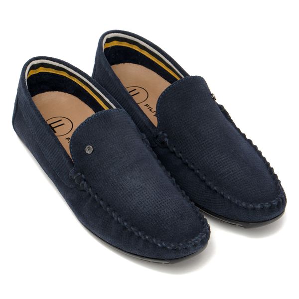 Мъжки мокасини от естествен велур – елегантен модел тип slip-on с фино оформена предна част и гъвкава подметка, създаден за стилно ежедневно носене MP923 navy PT