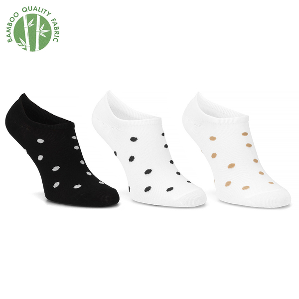 Дамски чорапи Filippo с точки, комплект от 3 чифта SD-SO17 LT BK